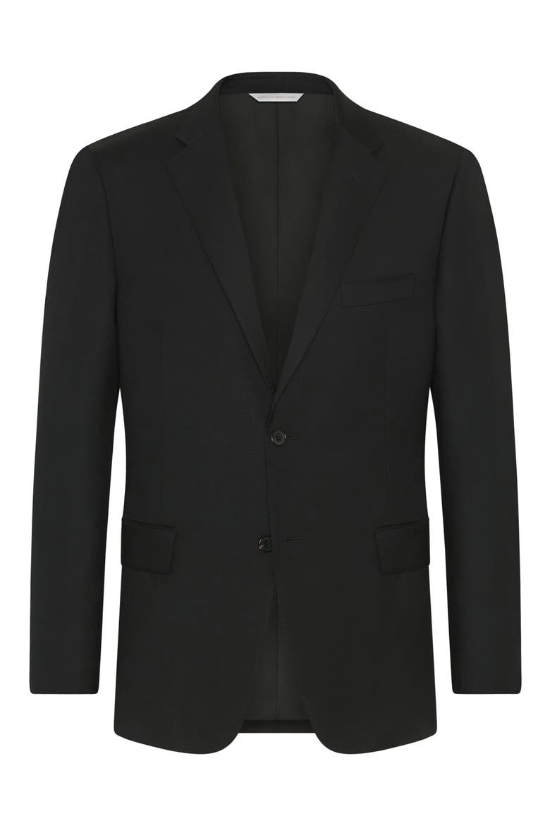 Ice Super 130s Wool Suit, Alternate, color, BLACK