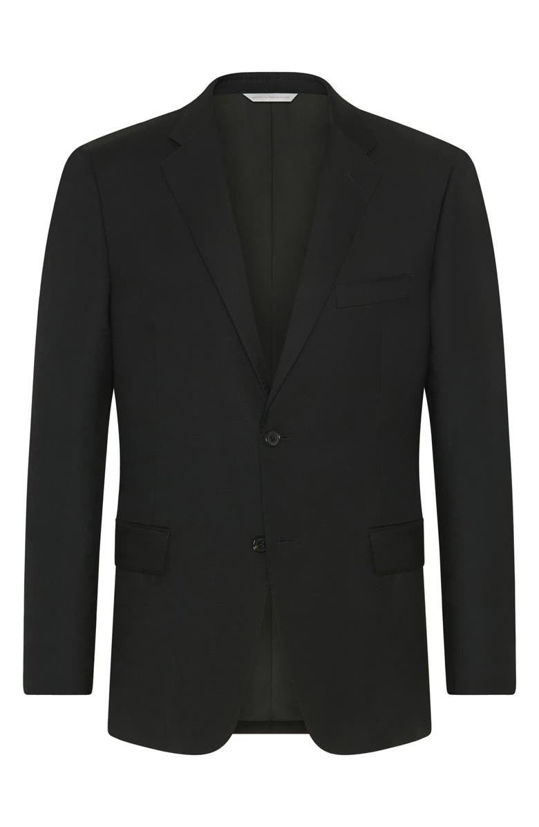Samuelsohn Ice Super 130s Wool Suit, Alternate, color, Black