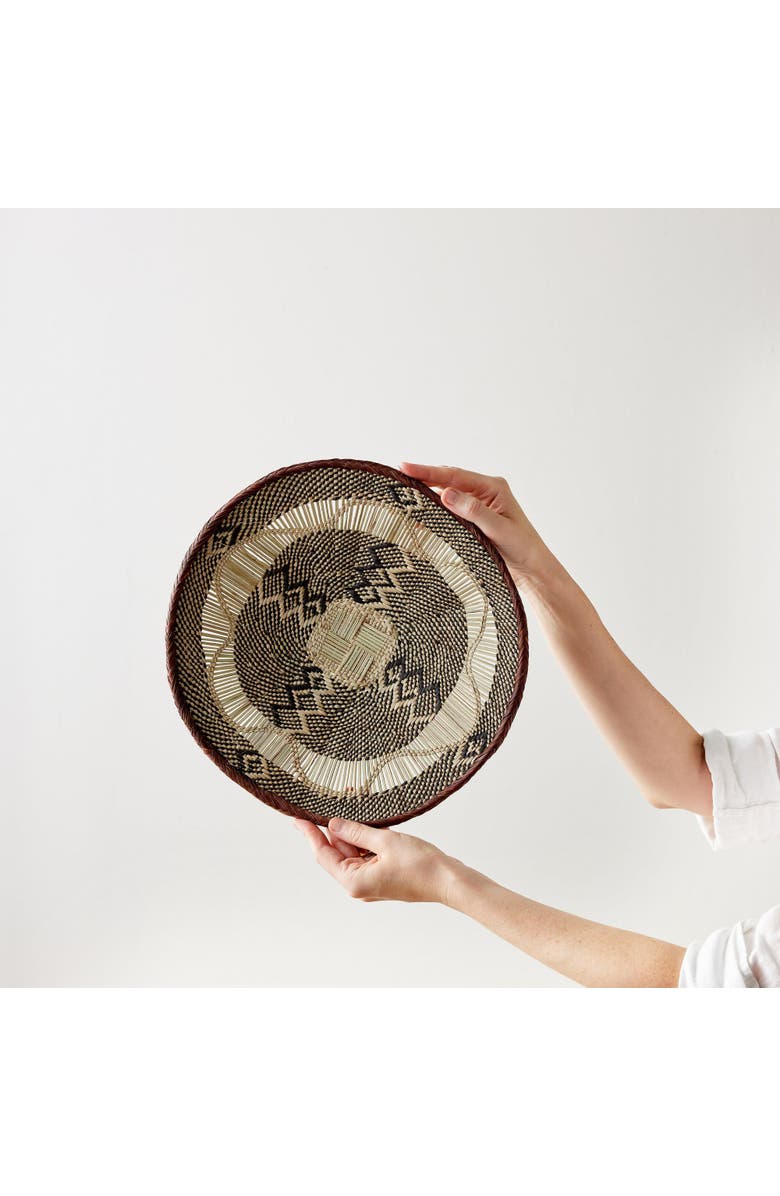 kanju Interiors Binga Lace Patterned Basket, Main, color, Natural 1