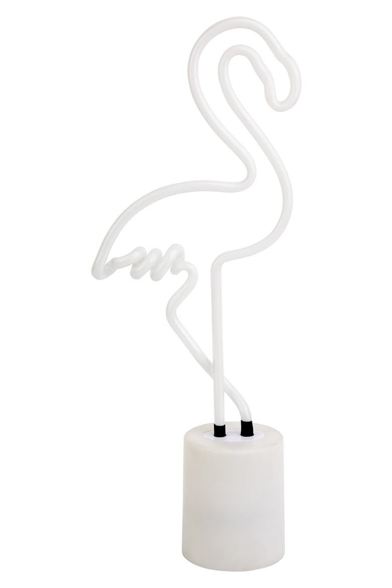Flamingo Neon Light, Alternate, color, PINK