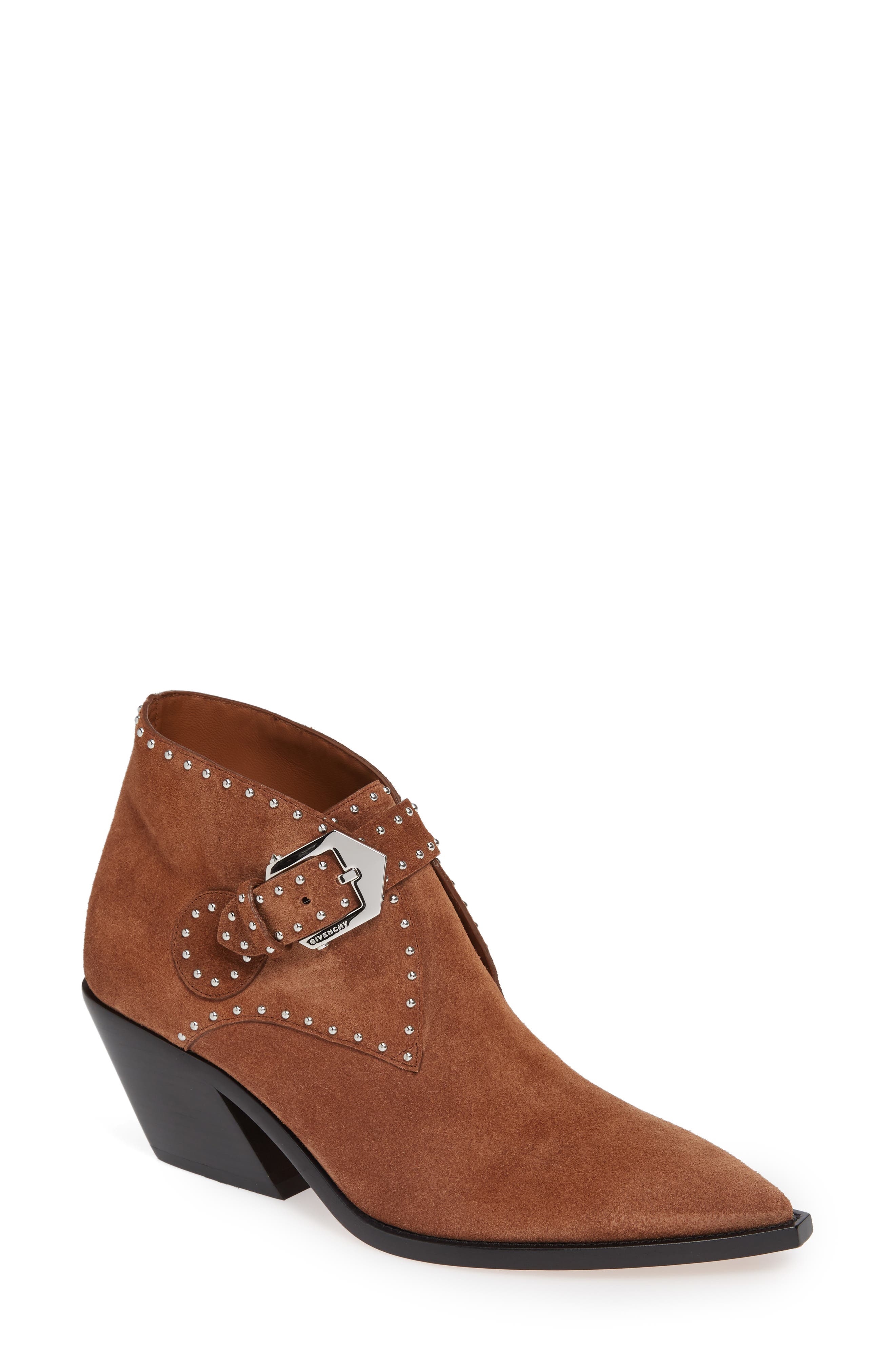 Givenchy Elegant Studs Pointy Toe Boot, Main, color, 