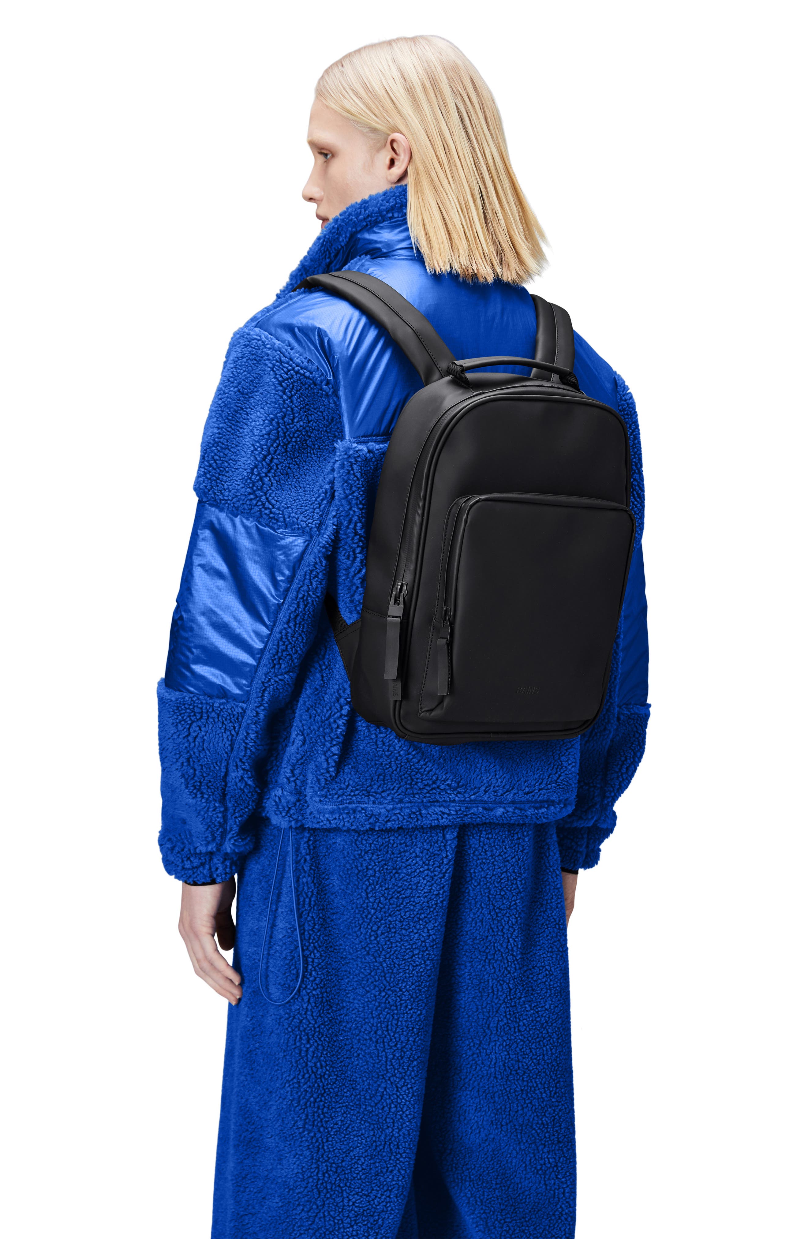 Rains Book Faux Leather Daypack, Alternate, color, 