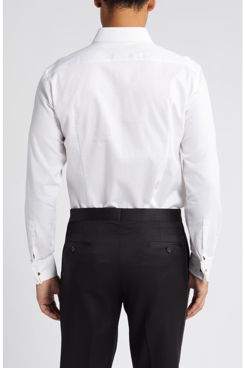 Hank Slim Fit Tuxedo Shirt, Alternate, color, WHT