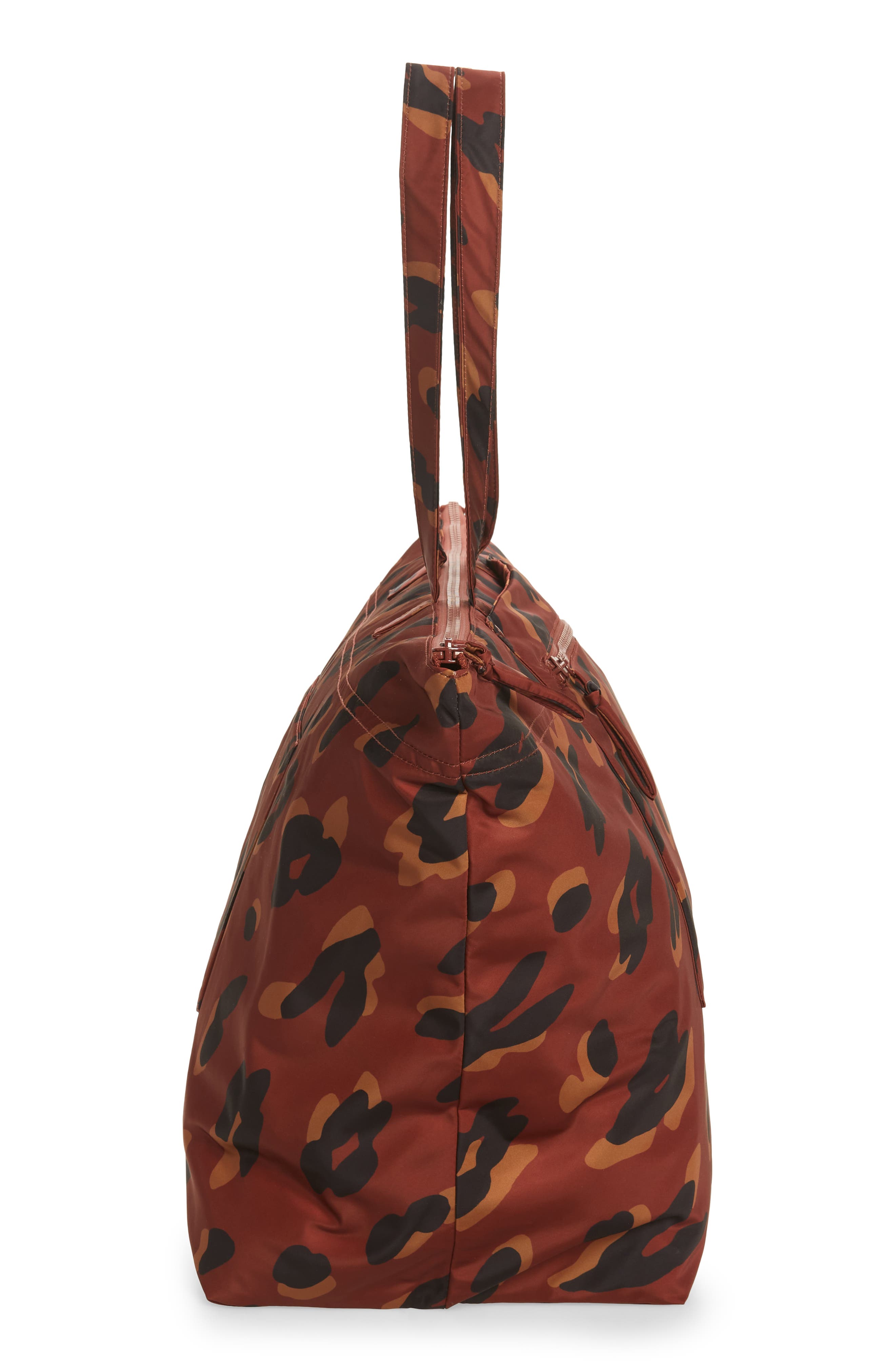Madewell The Resourced Painted Leopard Weekend Bag, Alternate, color, 
