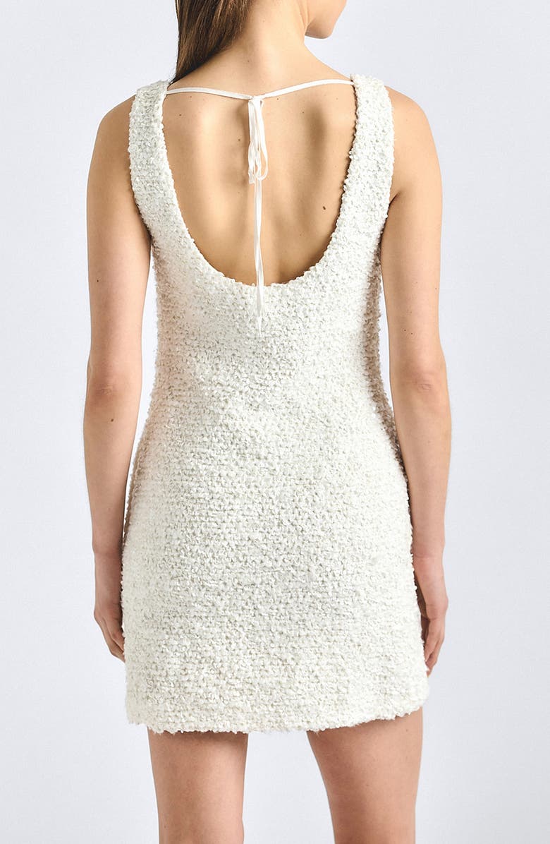 Derek Lam 10 Crosby Ailani Paillette Tank Minidress, Alternate, color, Blanc De Blanc