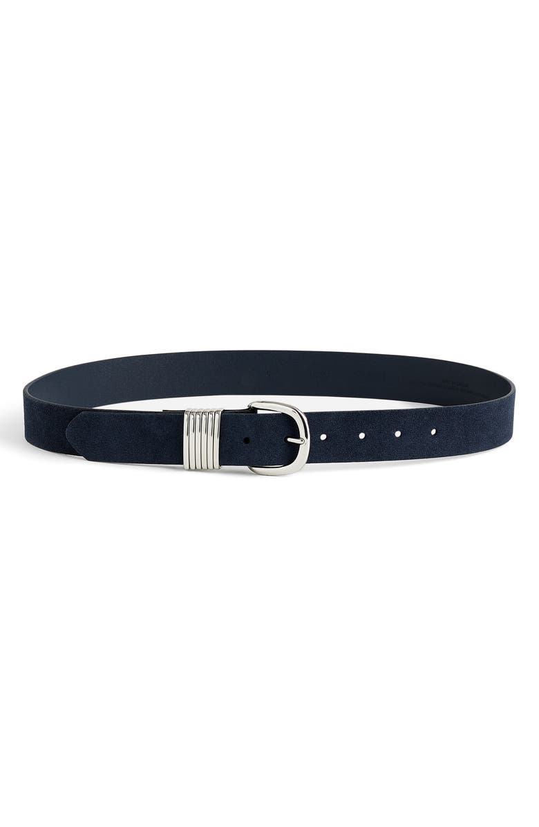 Madewell Multi Keeper Suede Belt, Main, color, 