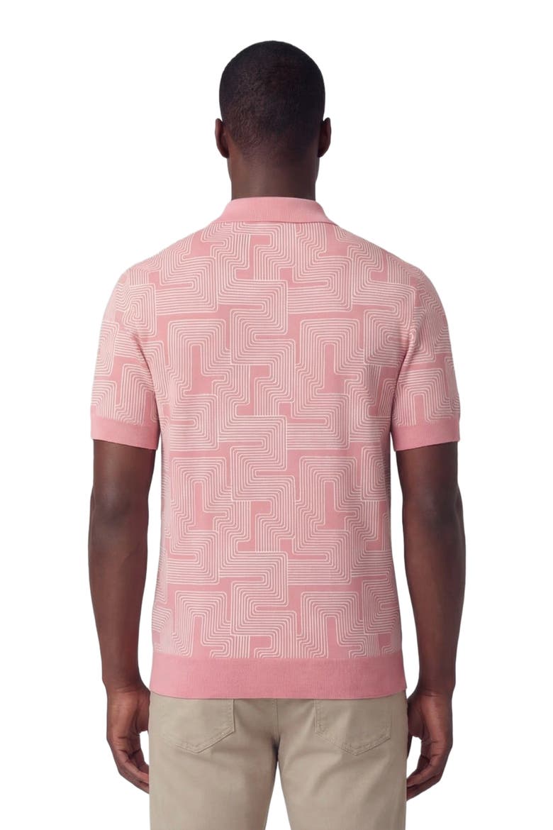 Inter Twine Mens Merino Silk Cashmere Polo, Alternate, color, INTER TWINE PINK