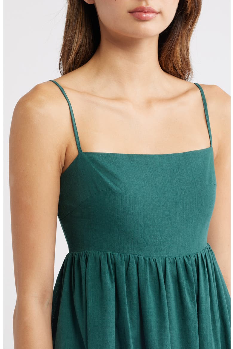 Odessa Cotton Maxi Sundress, Alternate, color, FOREST GREEN