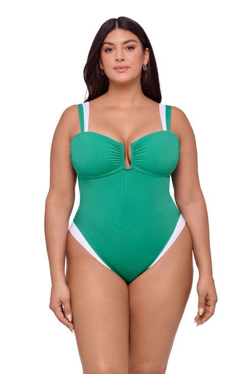 Supportive and Sculpting Sweetheart U-Wire One-Piece Swimsuit