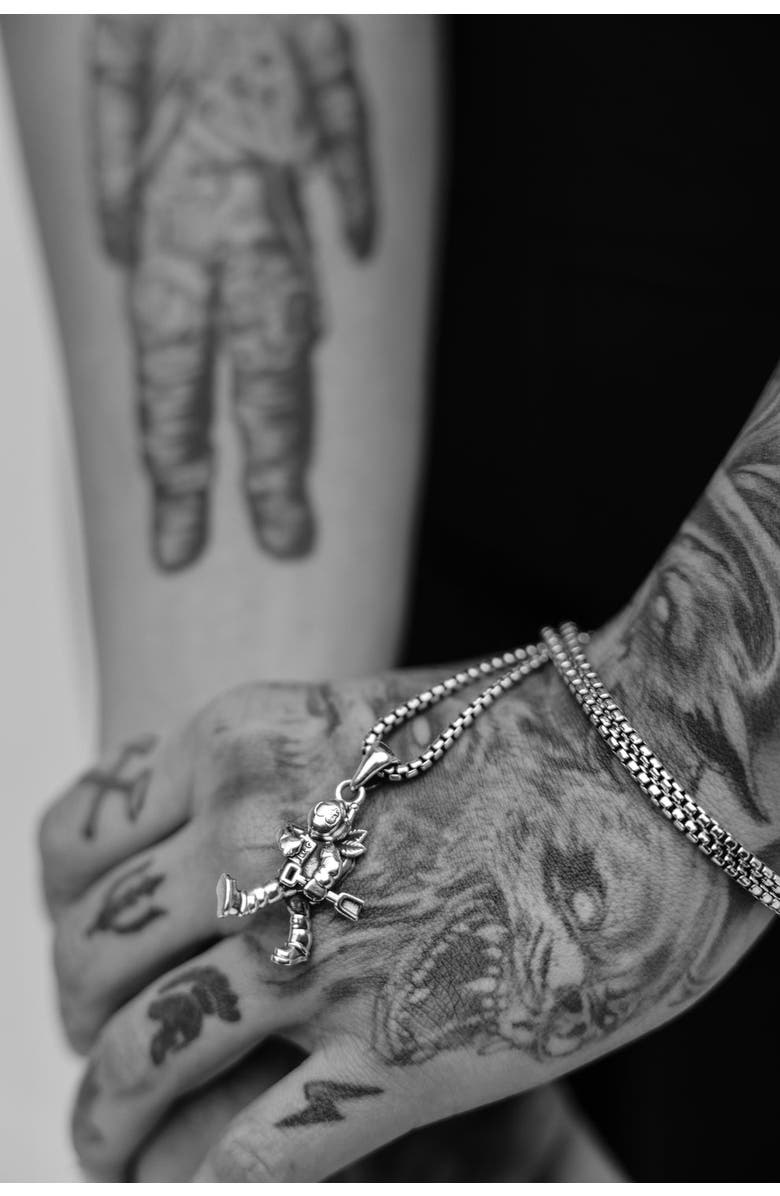 Room101 Moon Man Pendant 25, Alternate, color, Silver