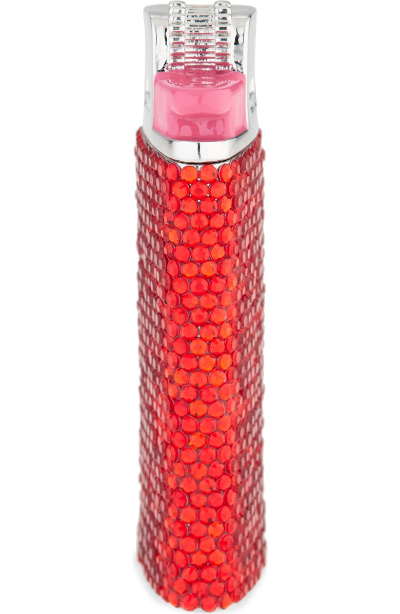 Judith Leiber Got a Light? Crystal Embellished Flame Miniature, Alternate, color, Silver Light Siam
