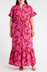 SUGARLIPS Craney Floral Alna Maxi Shirtdress