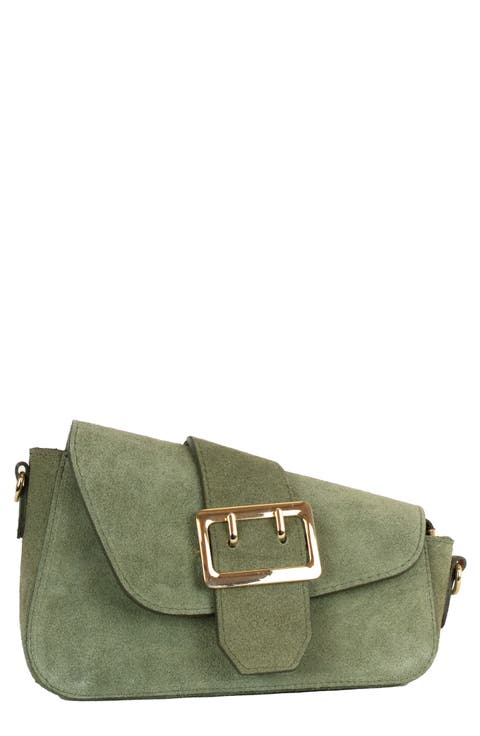 Cleo Suede Shoulder Bag