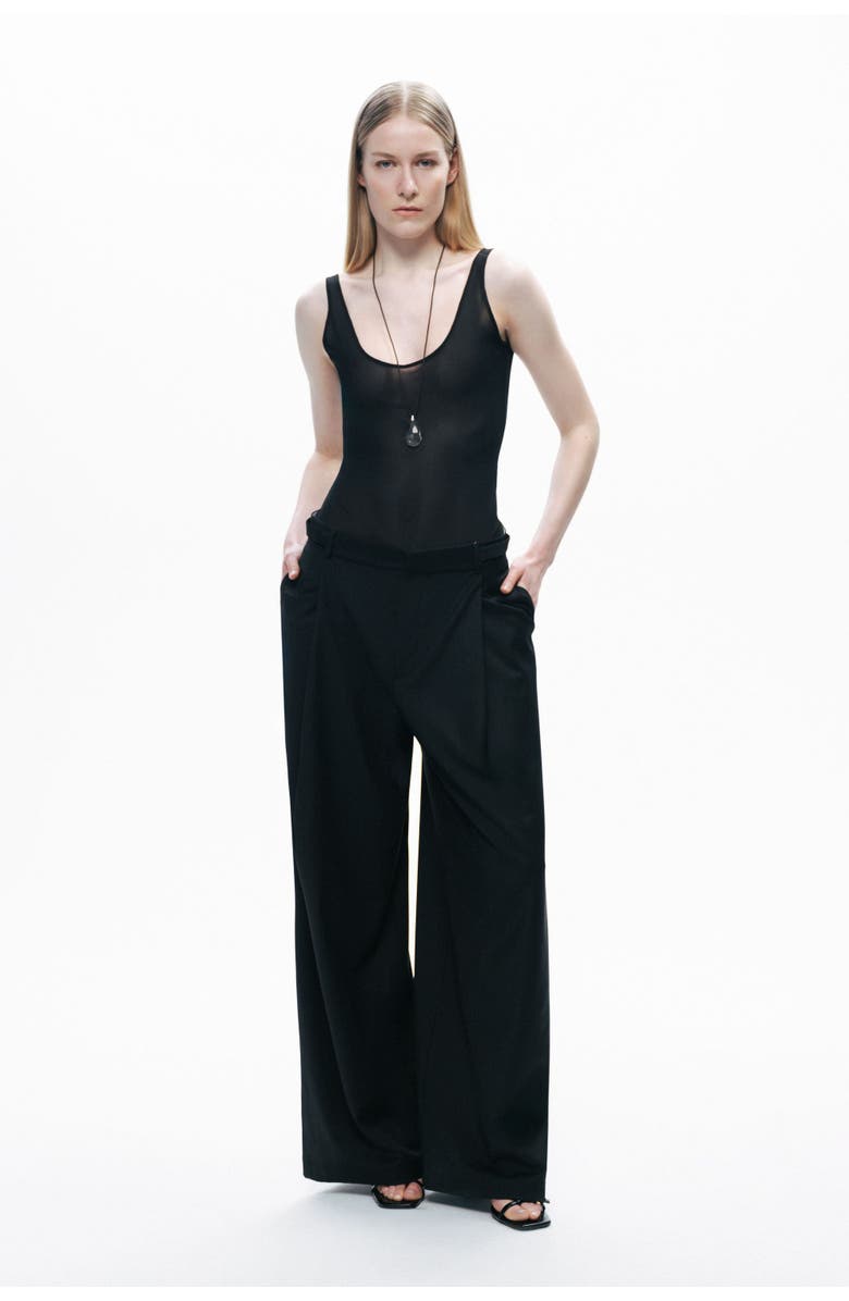 Nocturne Sheer Bodysuit, Alternate, color, 