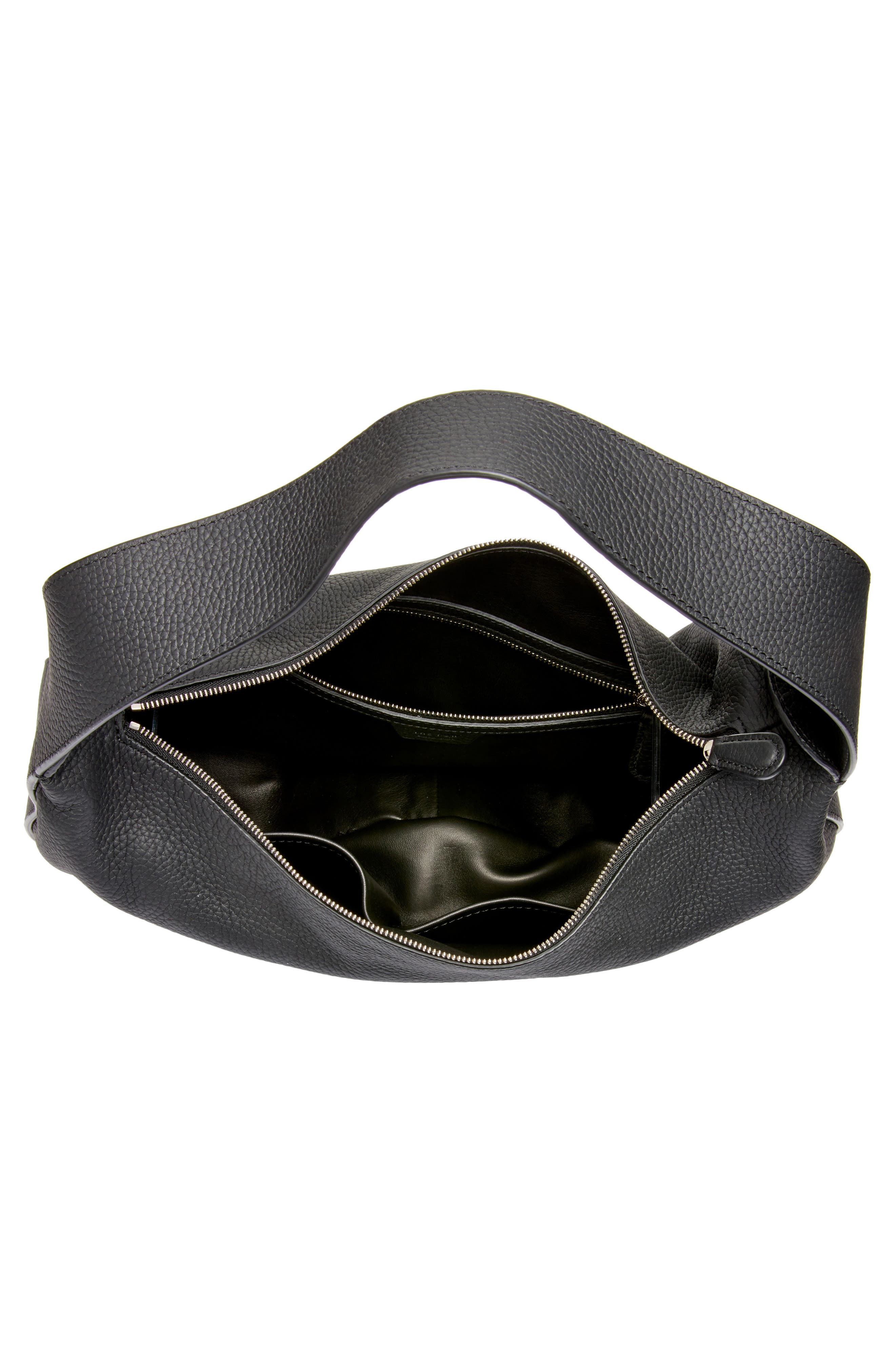 The Row Allie Leather Hobo Bag, Alternate, color, 