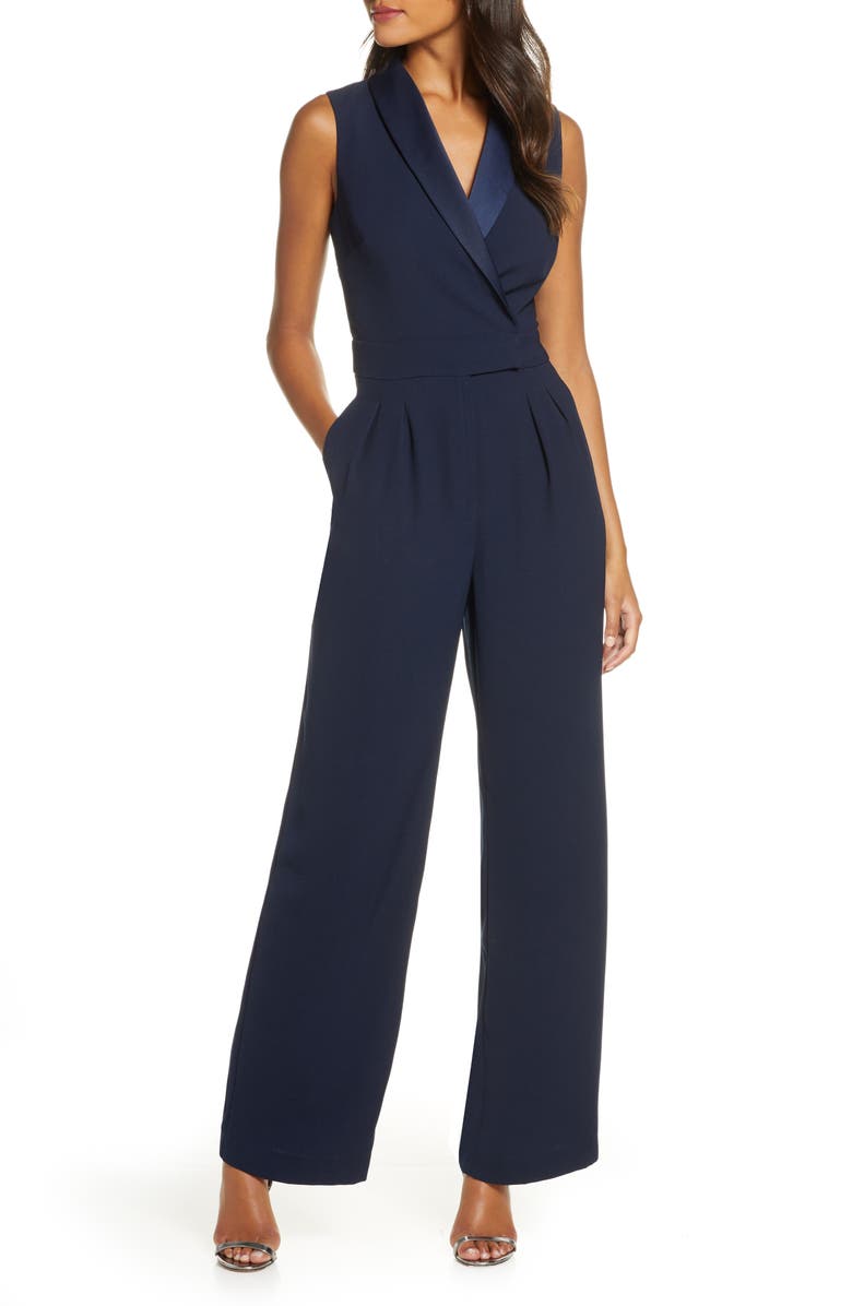Eliza J Wrap Jumpsuit, Main, color, 