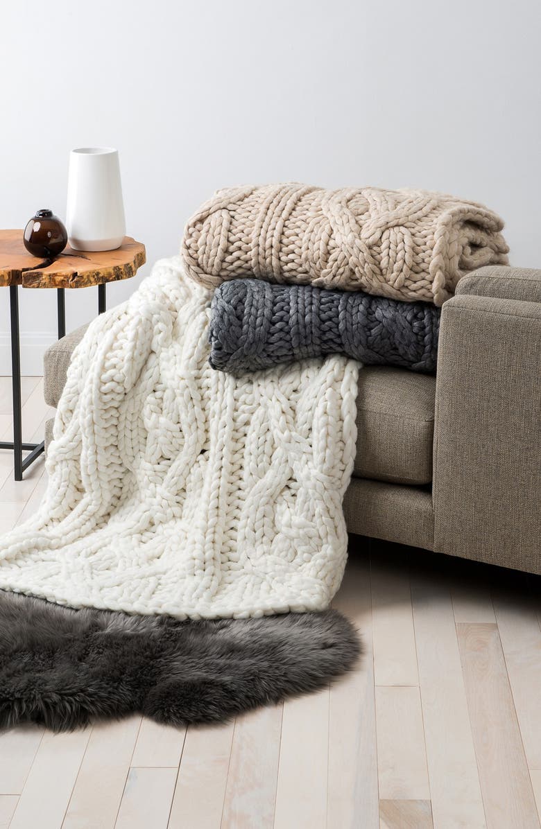 UGG<sup>®</sup> Oversize Knit Blanket, Alternate, color, 