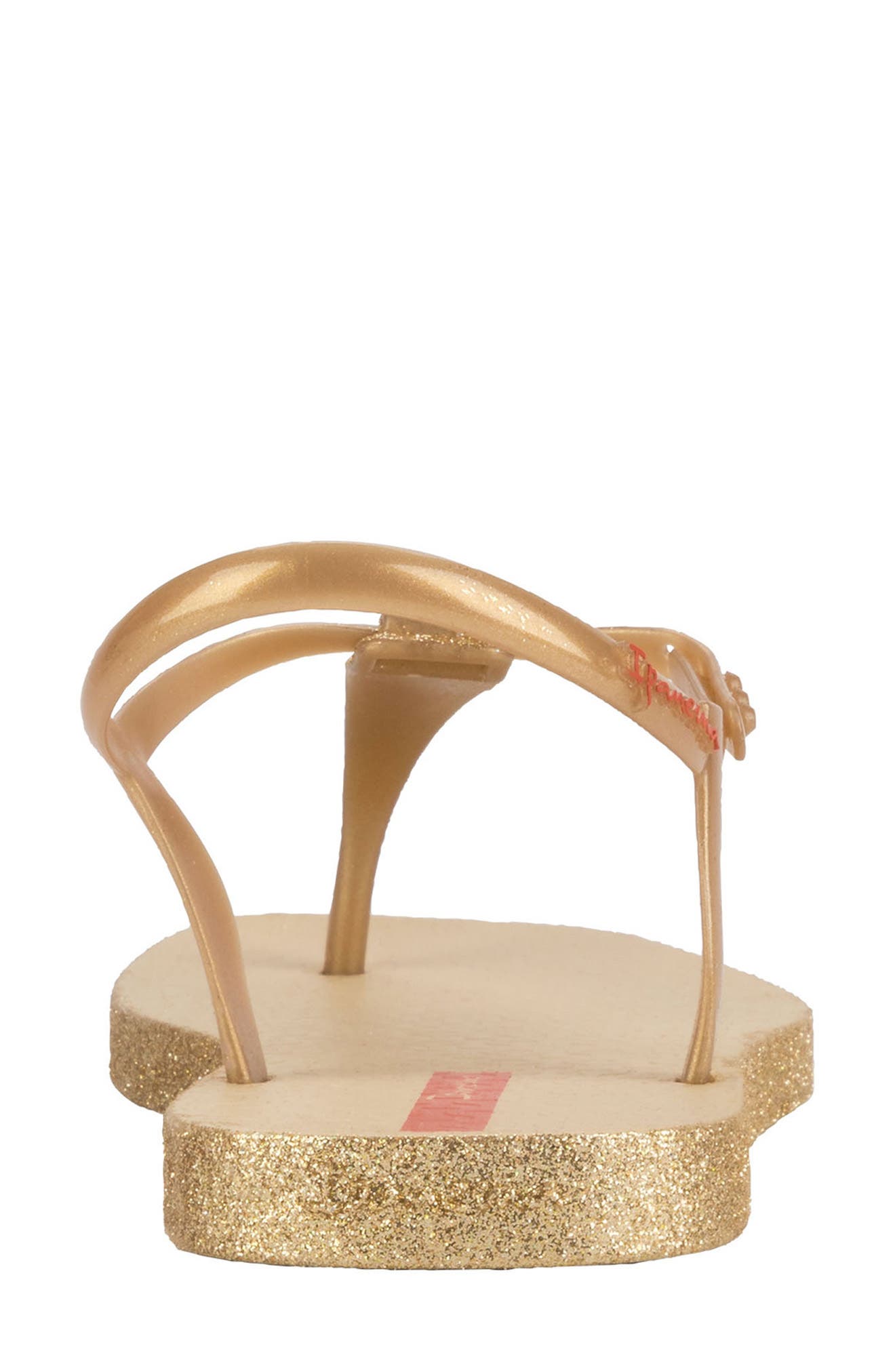 Glitter Sandal, Alternate, color, BEIGE/ GOLD