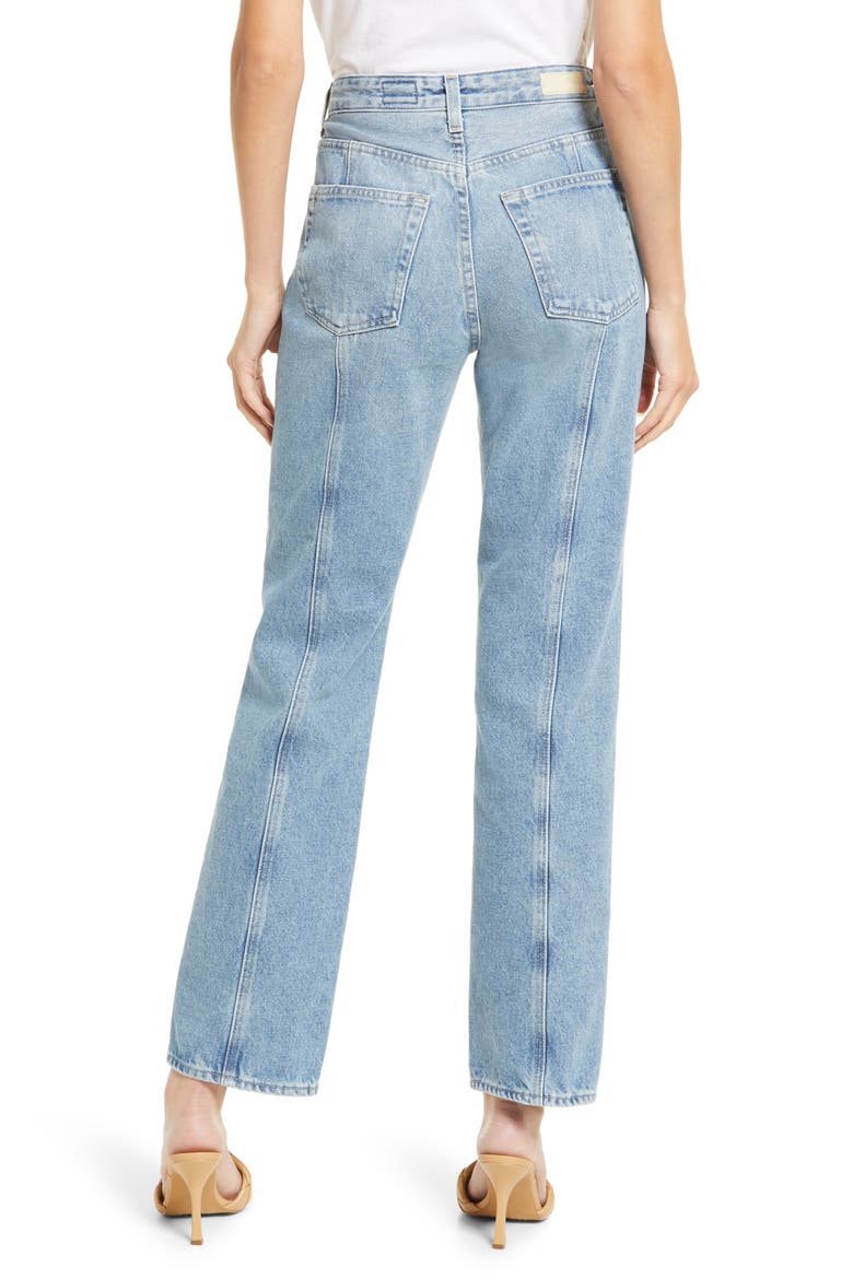 Alexxis Paneled Straight Leg Jeans, Alternate, color, SHOWROOM