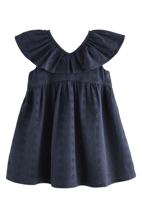 Kids' Cotton Broderie Dress (Little Kid)