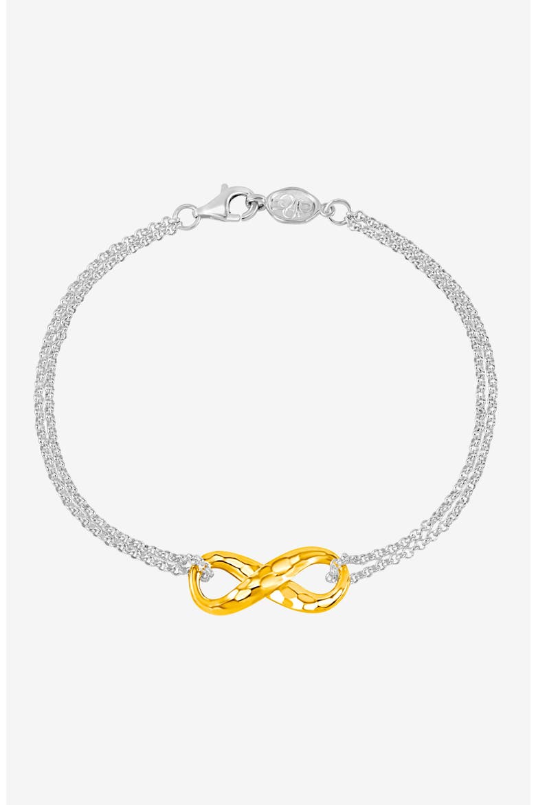 Entwined Infinity Bracelet, Main, color, Silver and Gold