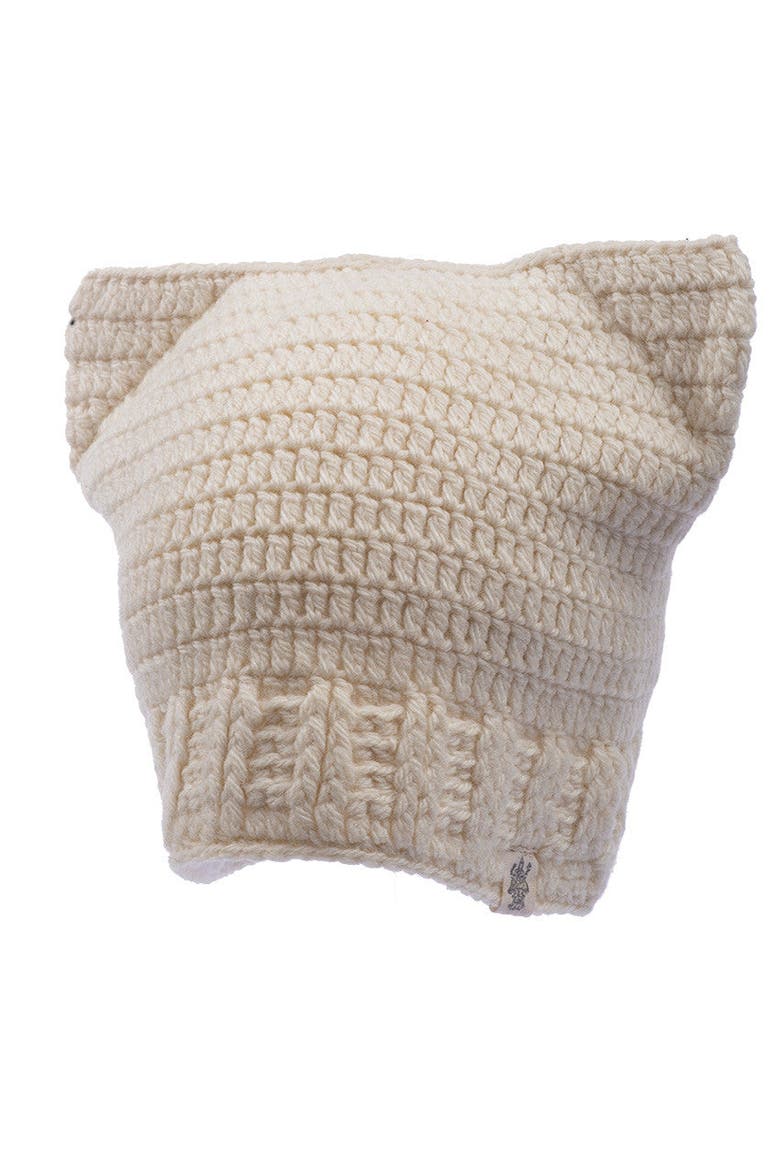 Ear hat, Main, color, White