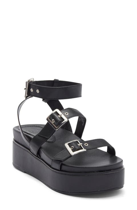 Trombone Platform Buckle Sandal (Women)