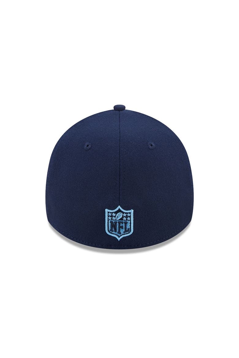 Men's New Era Light Blue/Navy Tennessee Titans Shattered 39THIRTY Flex Hat, Alternate, color, Light Blue