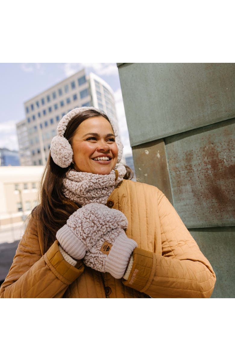 Turtle Fur High Pile Fleece Neck Warmer, Alternate, color, Natural