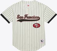 Mitchell & Ness Men's Mitchell & Ness Joe Montana Cream San Francisco 49ers Name & Number Mesh Fashion Jersey