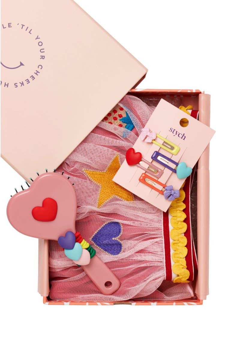 Stych Skirt and Accessories Gift Box, Alternate, color, Pink