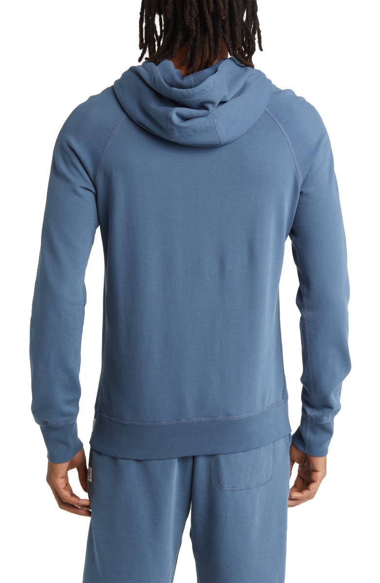 Reigning Champ Lightweight Terry Pullover Hoodie, Alternate, color, Washed Blue