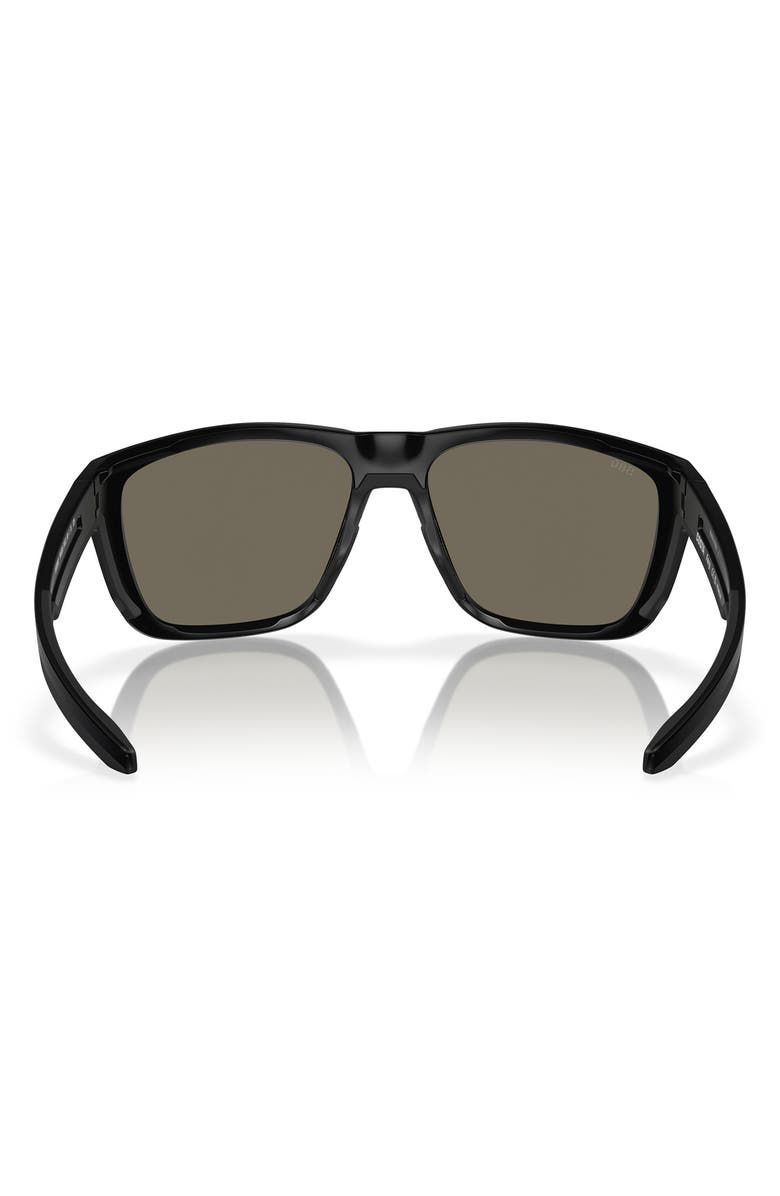Costa Del Mar Ferg 59mm Polarized Mirrored Rectangular Sunglasses, Alternate, color,
