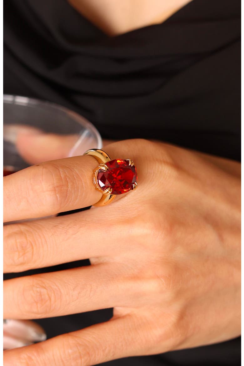 Cherry Glow Ring, Alternate, color, Red & Gold