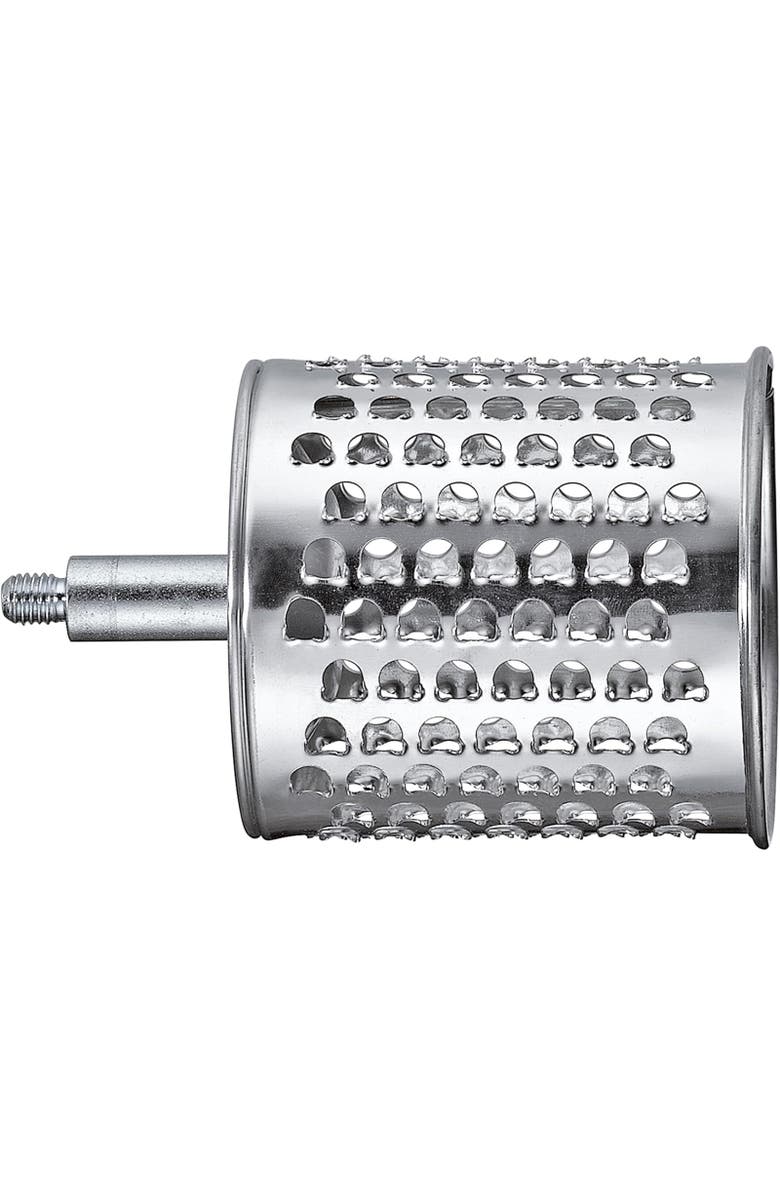 ZASSENHAUS Classic Drum Grater with Suction Base, 2 Grating Drums, Pestle, and Vegetable Cutter, Alternate, color, Red