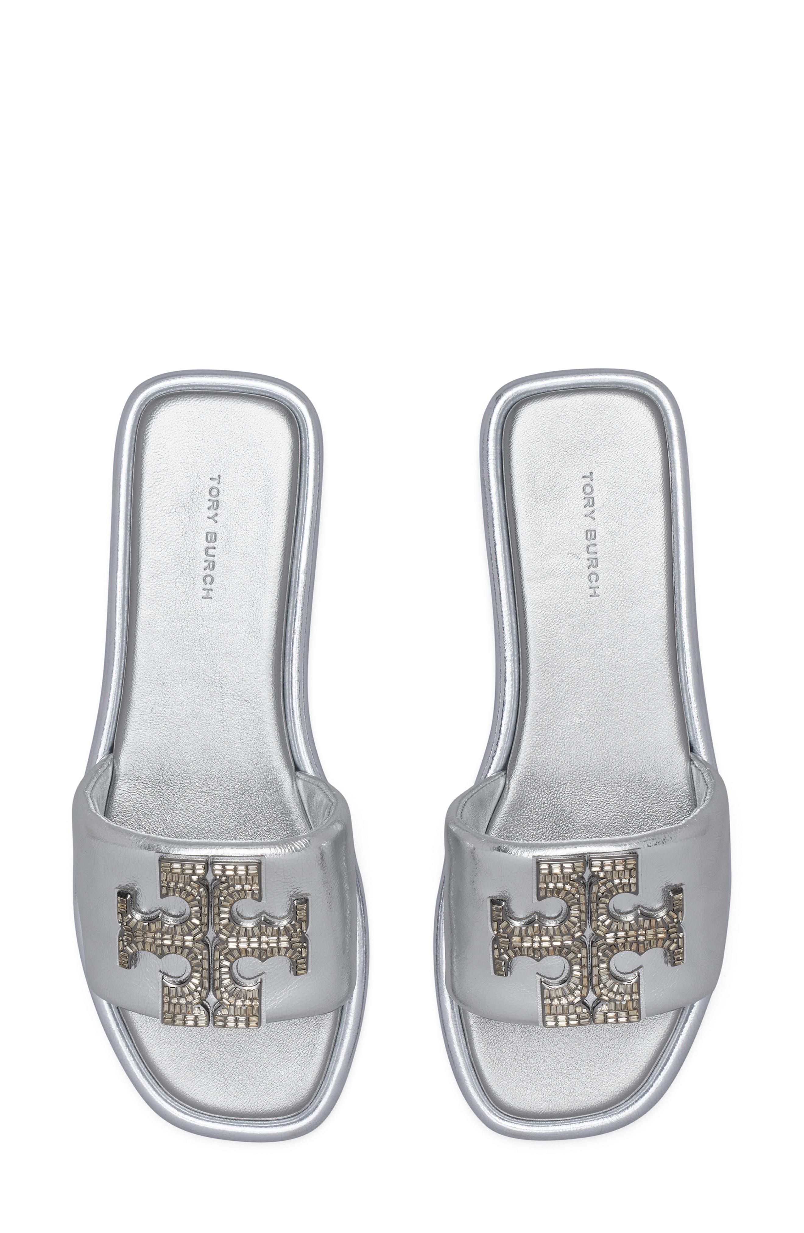 Tory Burch Double T Deco Sport Slide Sandal, Alternate, color, 