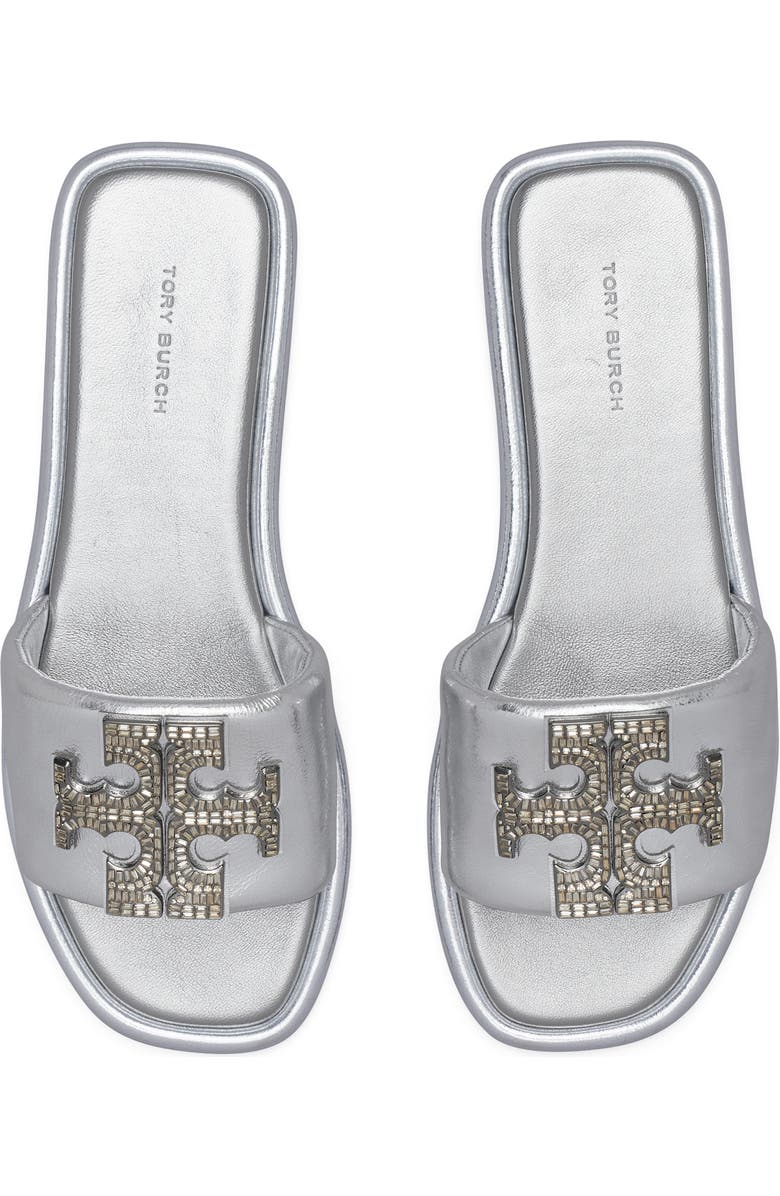 Tory Burch Double T Deco Sport Slide Sandal, Alternate, color,