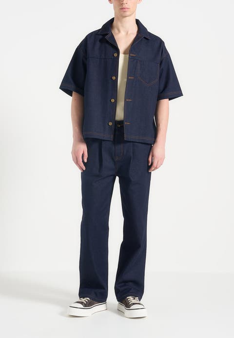 Carl Boxy Denim Revere Shirt