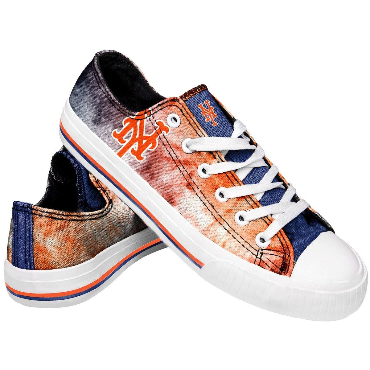 FOCO Women's FOCO New York Mets Big Logo Tie-Dye Canvas Sneakers, Main, color, 