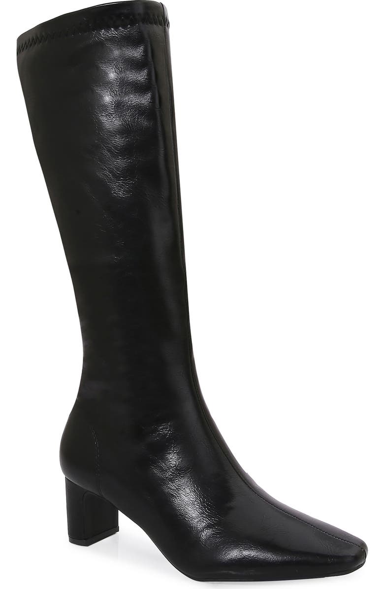 BERNESS Square Toe Boot, Main, color, Black