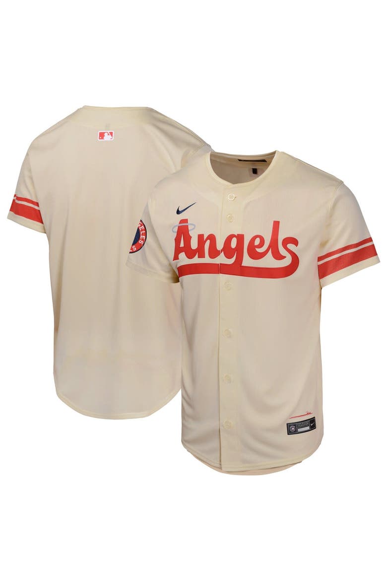 Youth Nike  Cream Los Angeles Angels City Connect Limited Jersey, Alternate, color, Cream