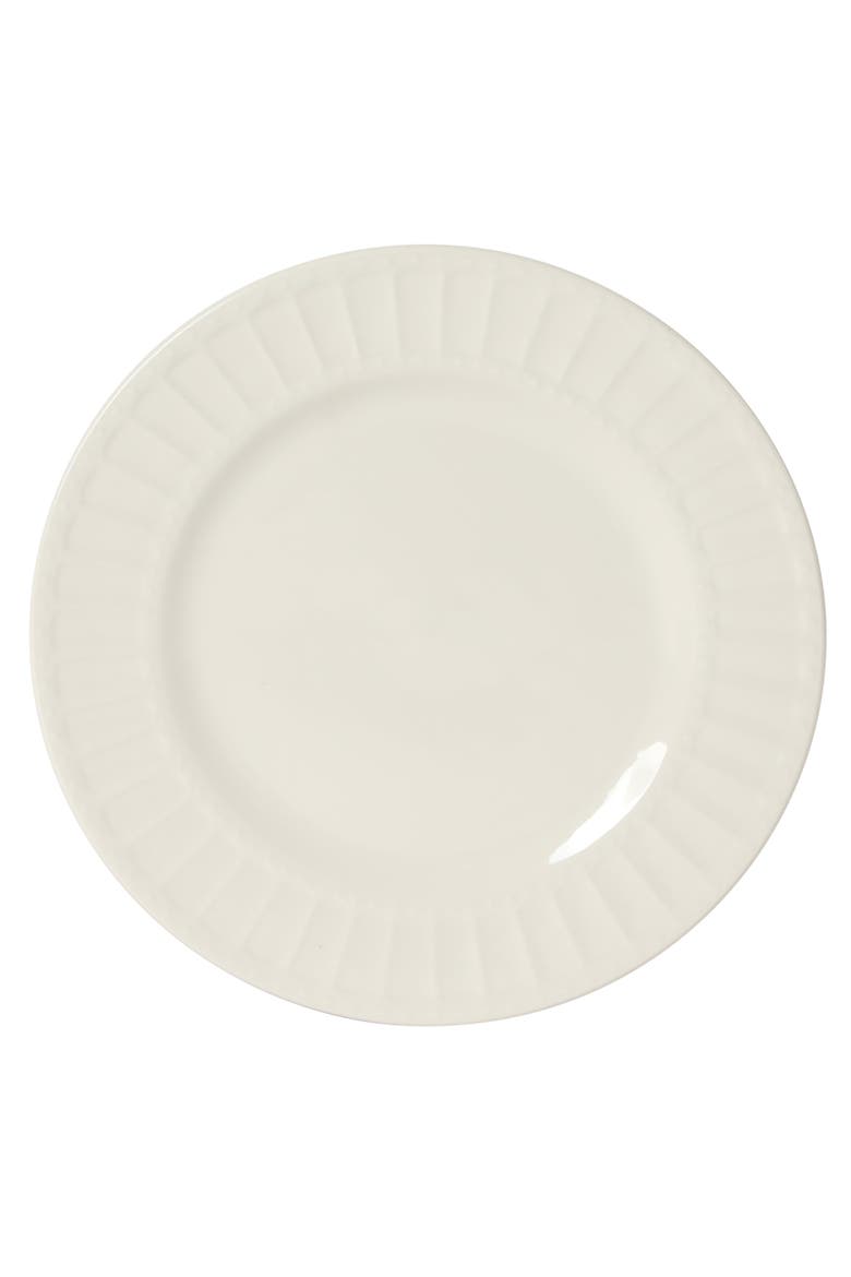 Melbourne Embossed Porcelain Dinnerware Set, Alternate, color, White