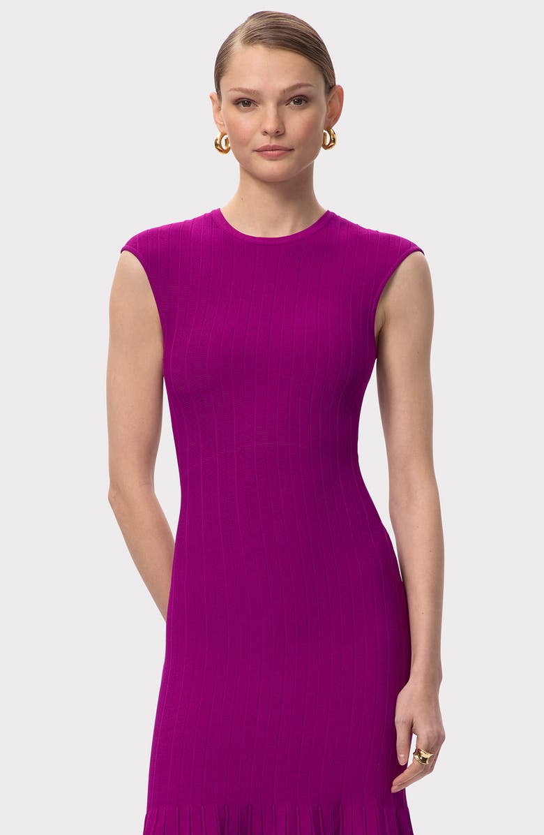 Herve Leger The Bridget Fit & Flare Dress, Alternate, color, Verbena