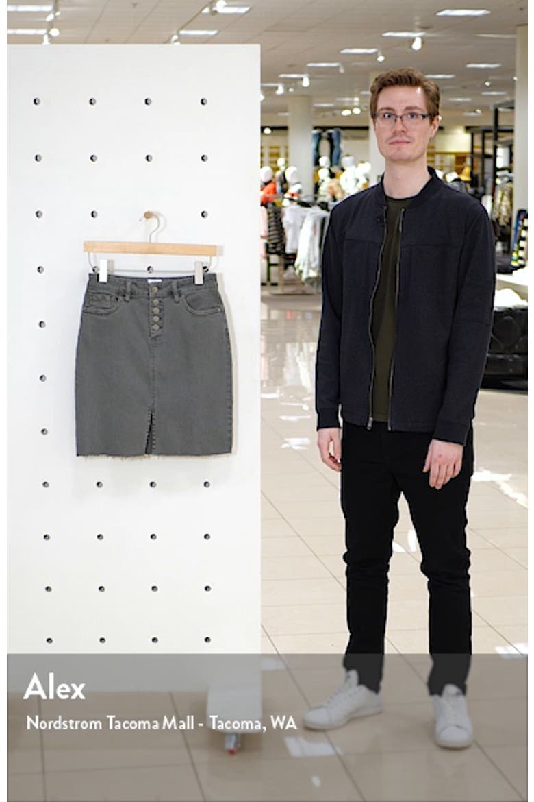 Denim Button Fly Skirt video