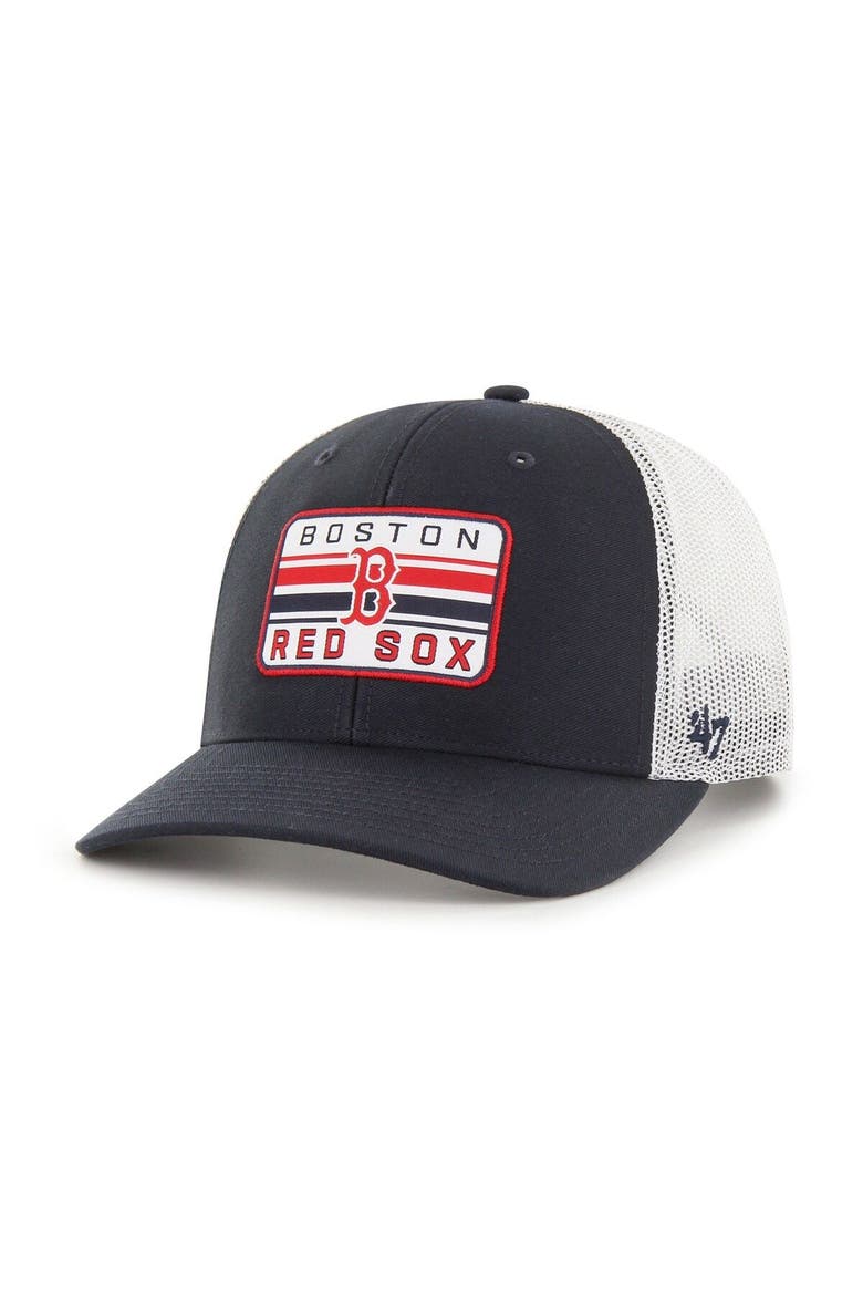 Men's '47 Navy Boston Red Sox Drifter Trucker Adjustable Hat, Main, color, Navy