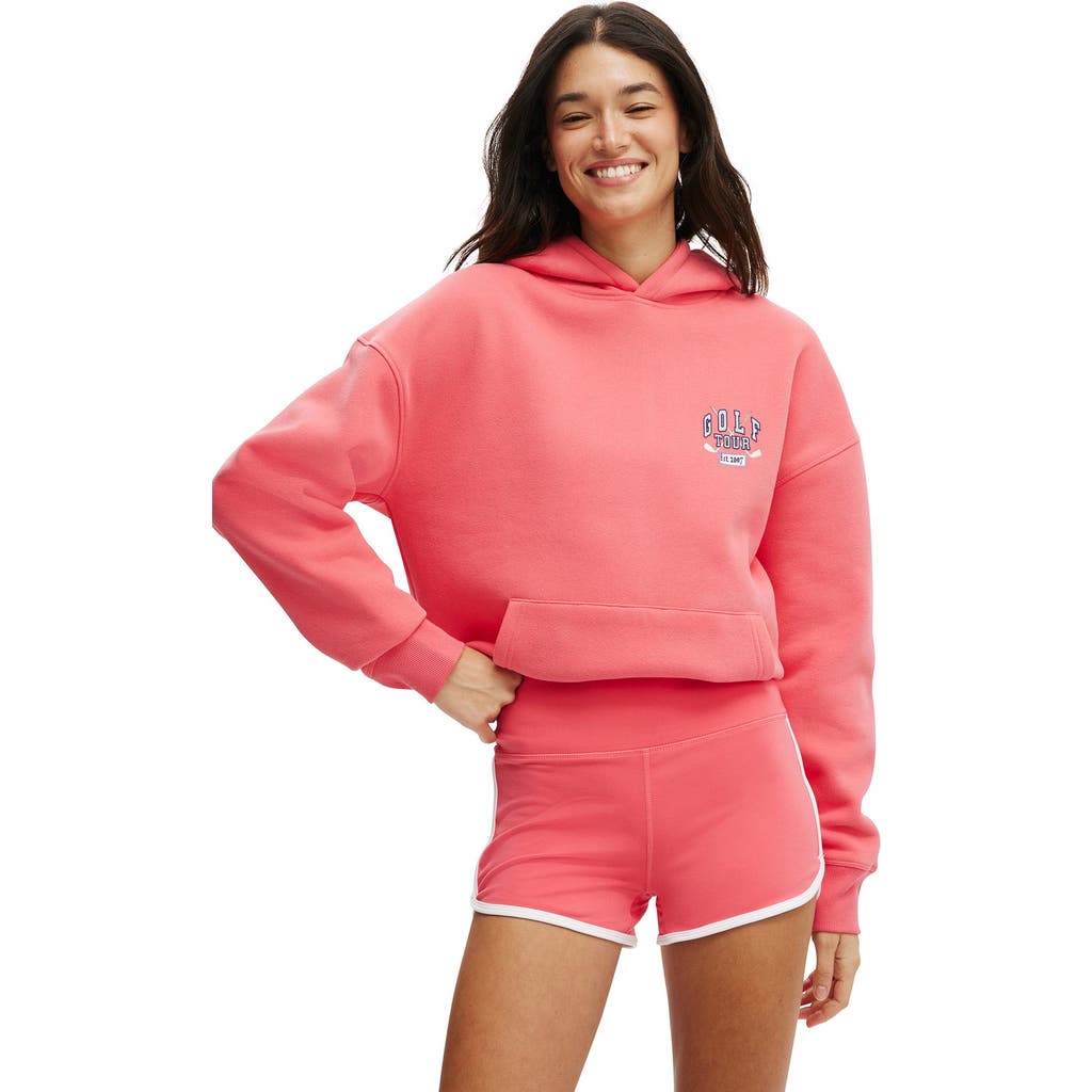 COTTON ON BODY ACTIVE PLUSH PREMIUM GRAPHIC HOODIE