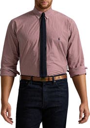 Polo Ralph Lauren Big & Tall Gingham Stretch Poplin Sport Shirt
