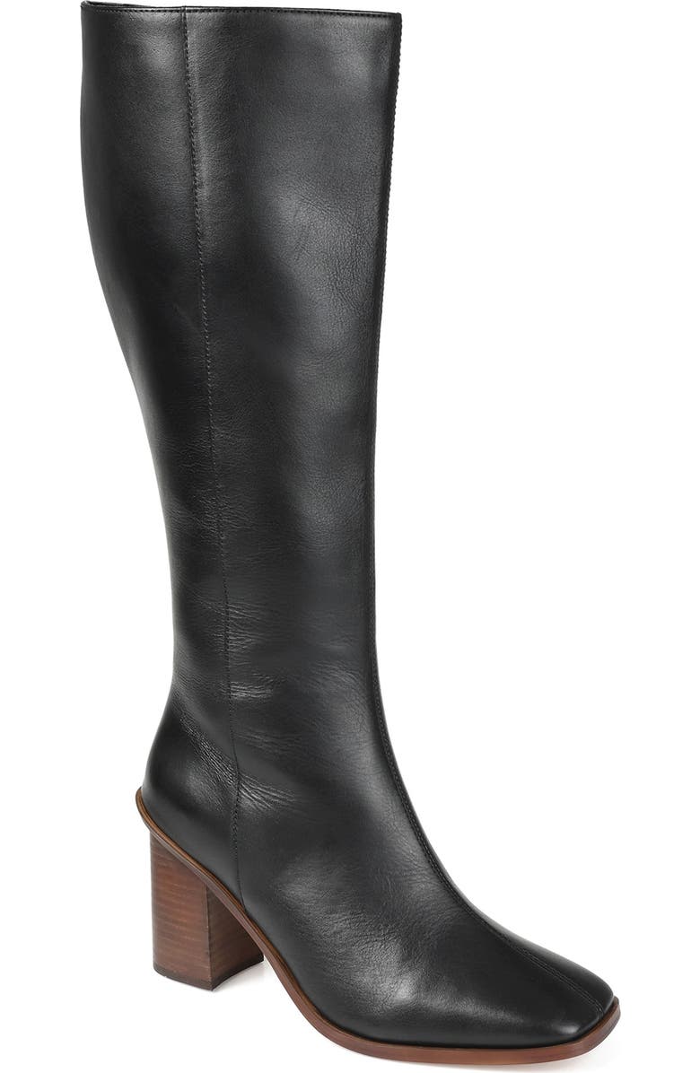 Journee Signature Tamori Leather Boot, Main, color,