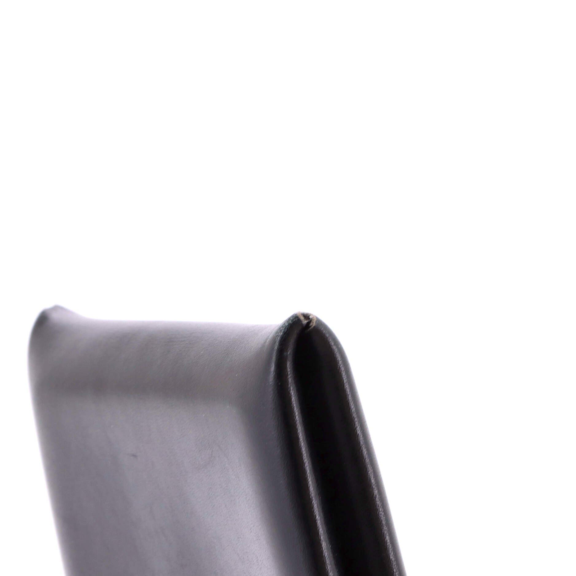 Pre-Owned Hermes Calvi Duo Card Holder Box Calf, Alternate, color, Noir