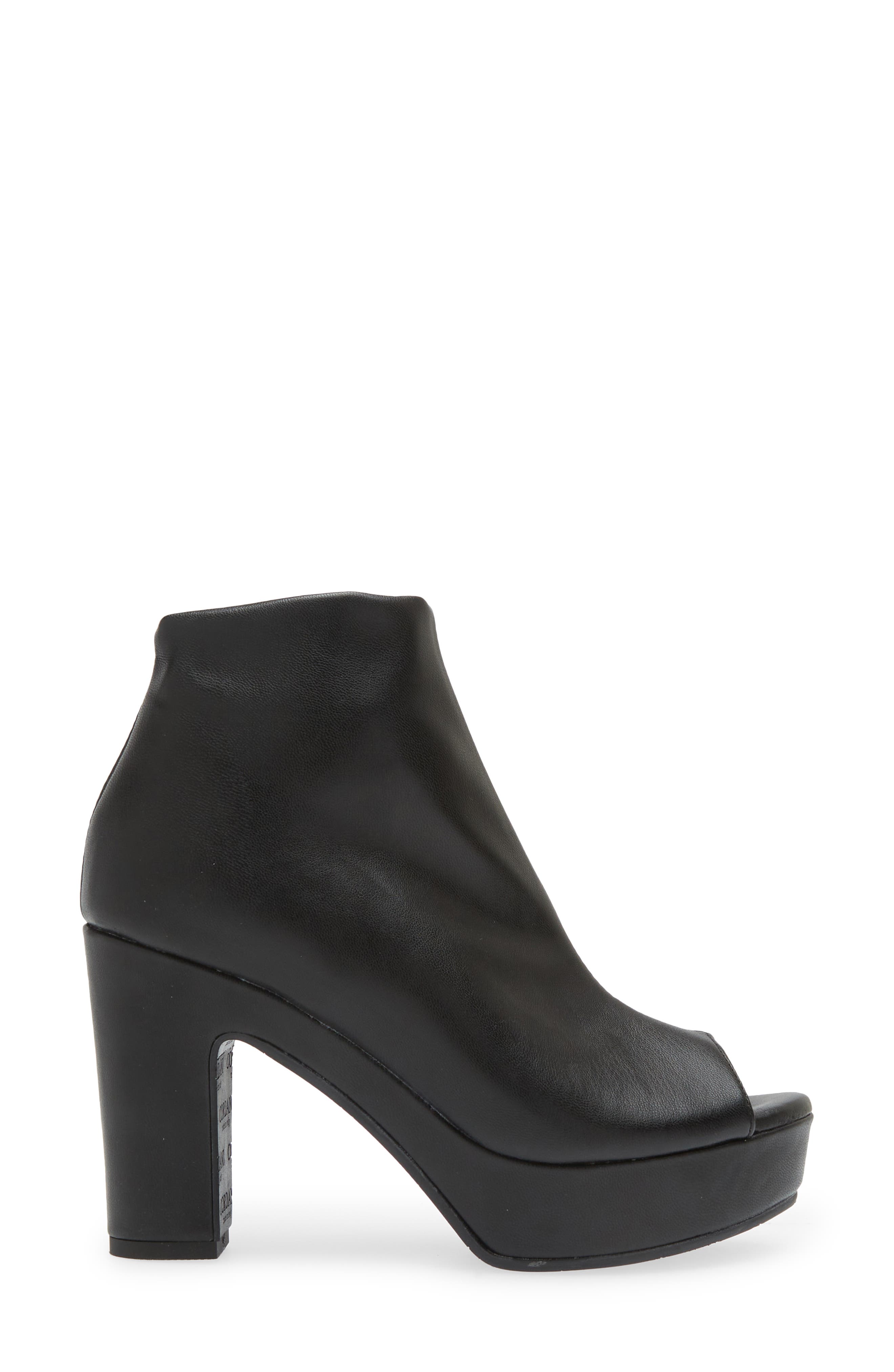 Cordani Tyra Peep Toe Platform Bootie, Alternate, color, Nappa Nero